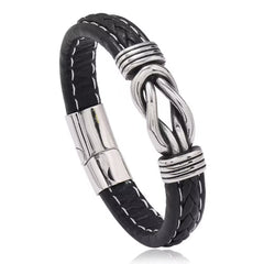 Classic Men's Leather Bracelet New Style Hand-woven Multi-layer Combination Accessory Fashion Man Jewelry 4