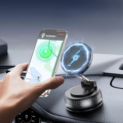 J37 VACUUM SUCTION WIRELESS CHARGING PHONE HOLDER