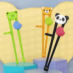 1 Pair Multi Color Cute Animal Learning Training Chopsticks For Kids Children Chinese Chopstick Learner Gifts