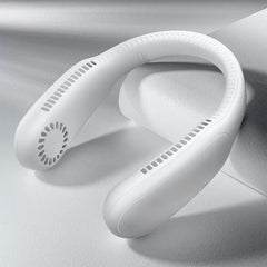 Mini Neck Fan Portable Bladeless Hanging Neck 1200mAh Rechargeable Air Cooler 3 Speed Mini Summer Sports Fans