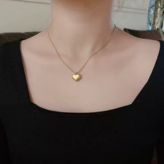 Ladies Necklace Stainless Steel Classic Heart