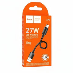 Hoco X96 USB-A to USB-C 25cm Cable
