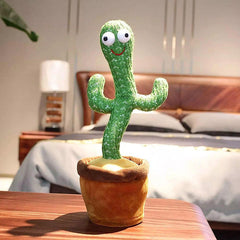 Singing Talking Music Dancing Cactus Stuffed Flowerpot Twisting Doll Plush Toy