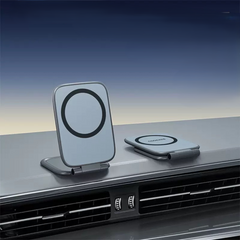 Dual Magnetic Phone Stand Car Phone Holder Ultrathin Foldable Strong Magnetic Anti-Shake Support Magnetic Bracket Car Universal