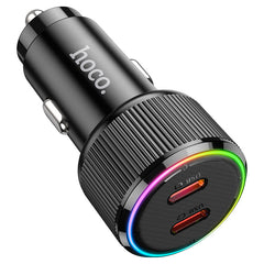 Hoco NZ14B Dual USB-C PD 50w Car Charger