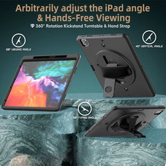 IPAD Air2 9.7inch 360 Rotating Rugged Hand Strap Case