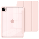IPAD AIR1/AIR2 9.7 inch CLEAR BACK FLIP CASE with pen holder