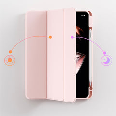 IPAD 5th/6th 9.7 inch CLEAR BACK FLIP CASE with pen holder