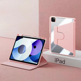 IPAD 10th/11th A16 10.9 inch CLEAR BACK ROATATING FLIP CASE with pen holder
