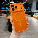 iPhone 17ProMax MagSafe Matte Shockproof Case with Metal Camera Lens Frame & Precise Cutouts