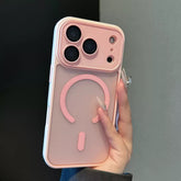 iPhone 17Pro MagSafe Matte Shockproof Case with Metal Camera Lens Frame & Precise Cutouts