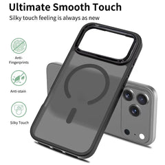 Electroplated Camera Frame Frosted Semi-Transparent MagSafe Shockproof Case iPhone 17