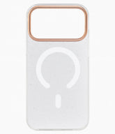 Electroplated Metal Camera Frame Glitter Sparkle Transparent MagSafe Shockproof Case iPhone Air