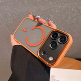 MagSafe Transparent Shockproof Case with Metal Camera Lens Frame & Precise Cutouts iPhone Air