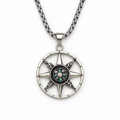 Compass Pendant Necklace