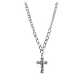 Cross Pendant Chunky Chain Necklace