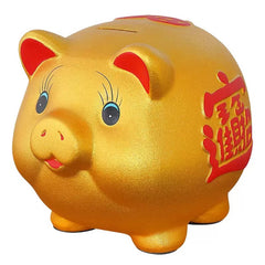 Lucky Golden Piggy Bank