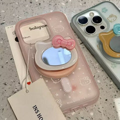 Cartoon Cute Cat Magnetic Holder for Mobile Phone Bracket Folding Portable Desktop Phone Holder