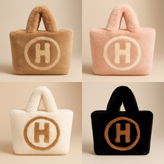 Cozy Plush H Tote Bag