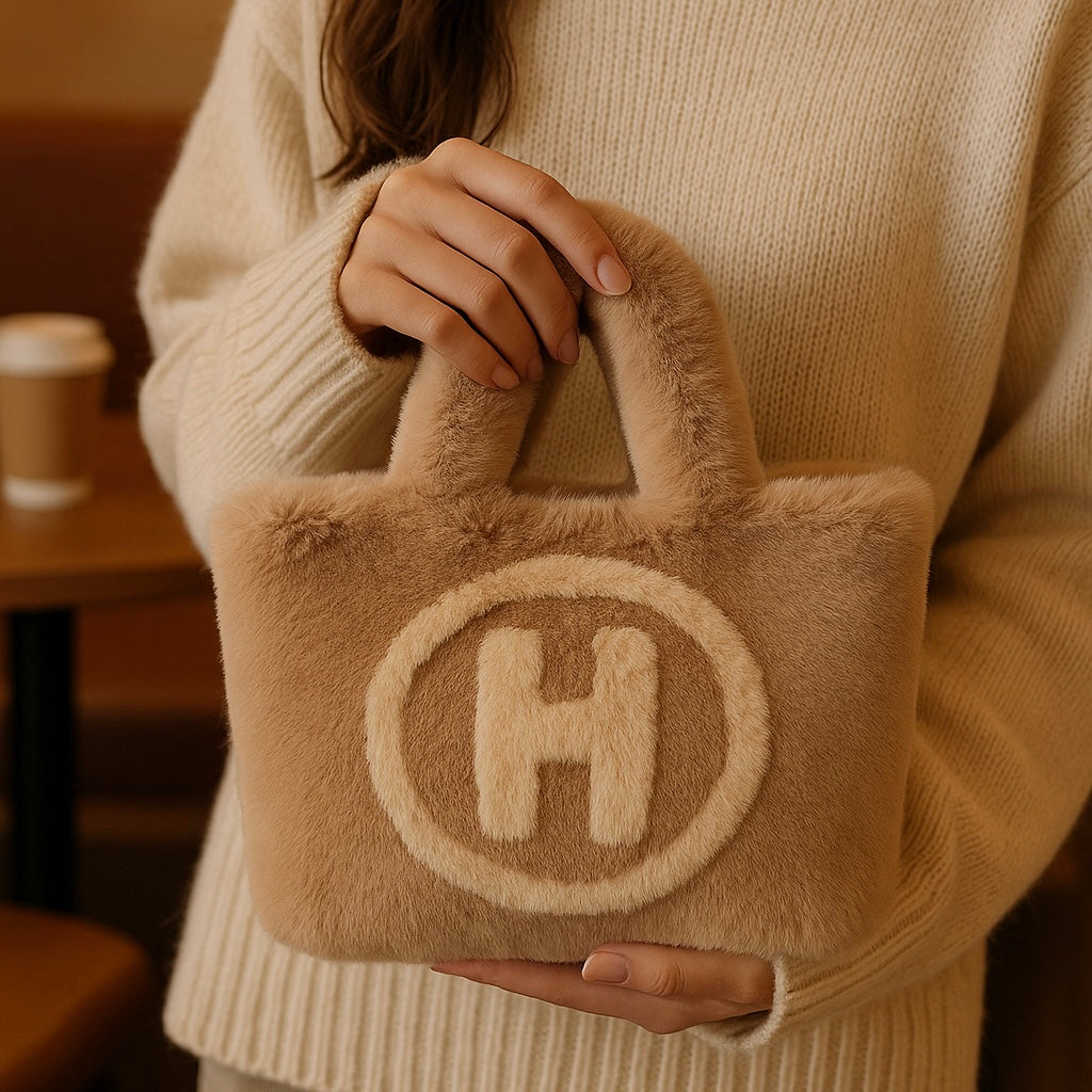 Cozy Plush H Tote Bag