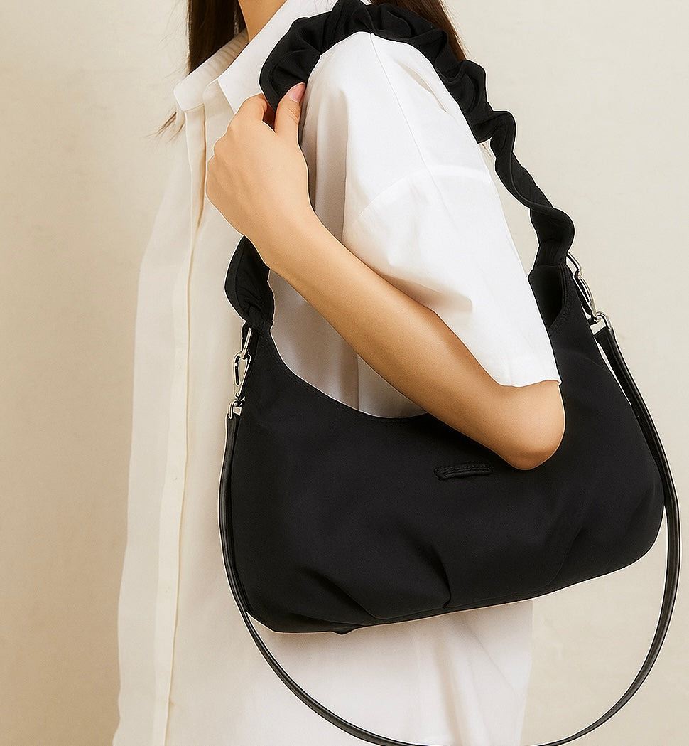 Ruched Shoulder Bag