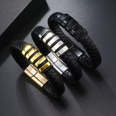 Classic Men's Leather Bracelet New Style Hand-woven Multi-layer Combination Accessory Fashion Man Jewelry 1