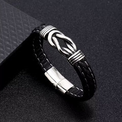 Classic Men's Leather Bracelet New Style Hand-woven Multi-layer Combination Accessory Fashion Man Jewelry 4