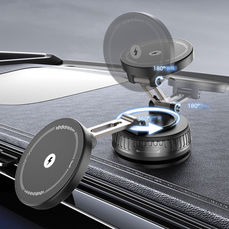 J37 VACUUM SUCTION WIRELESS CHARGING PHONE HOLDER