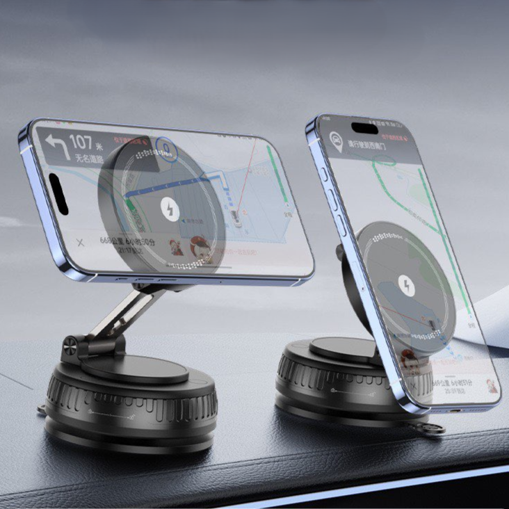 J37 VACUUM SUCTION WIRELESS CHARGING PHONE HOLDER