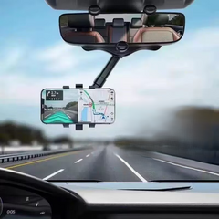 UNIVERSAL CAR REAR VIEW MIRROR-PHONE CAR HOLDER