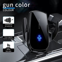 Car Mount Wireless Charging Phone Holder Automatic Sensing Magnetic Absorption Car Air Vent Mount Navigation Holder Universal