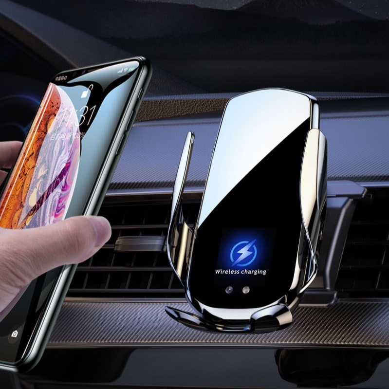 Car Mount Wireless Charging Phone Holder Automatic Sensing Magnetic Absorption Car Air Vent Mount Navigation Holder Universal