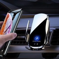 Car Mount Wireless Charging Phone Holder Automatic Sensing Magnetic Absorption Car Air Vent Mount Navigation Holder Universal