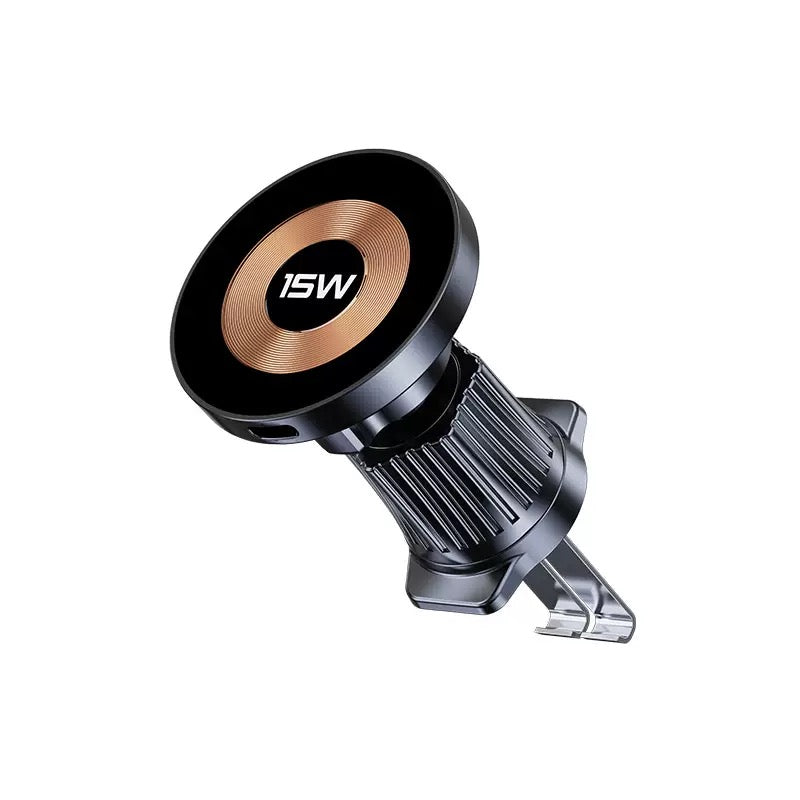 15W Magnetic Wireless Car Charger, Air Vent Mount for iPhone Samsung, Fast Charging Phone Holder