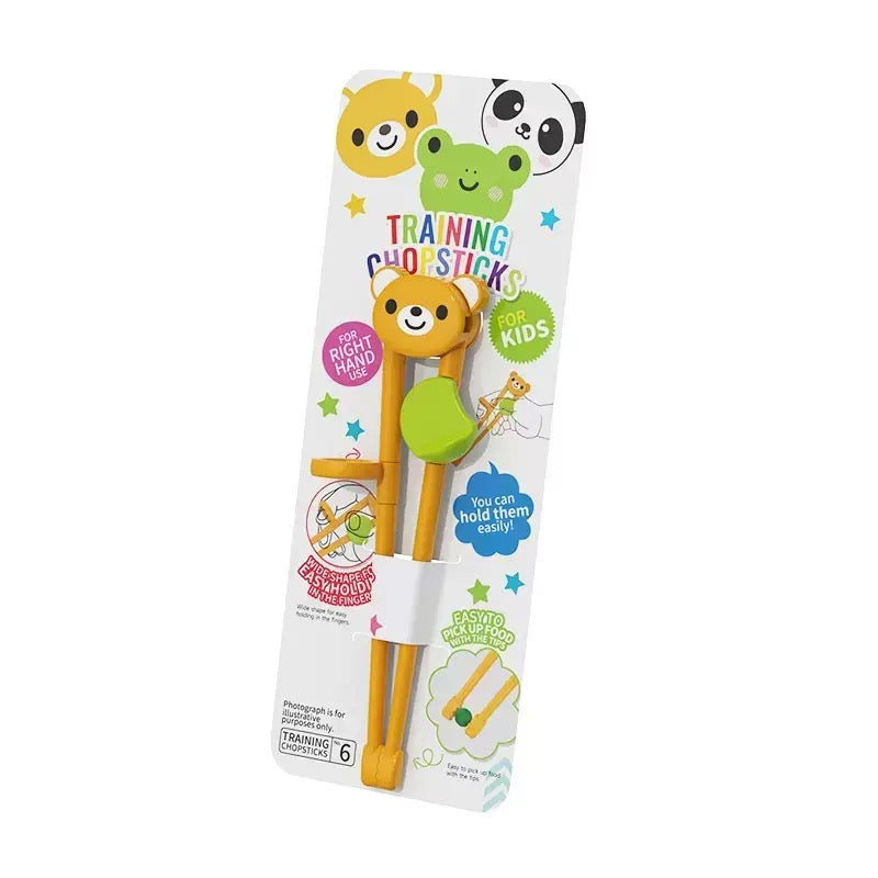 1 Pair Multi Color Cute Animal Learning Training Chopsticks For Kids Children Chinese Chopstick Learner Gifts