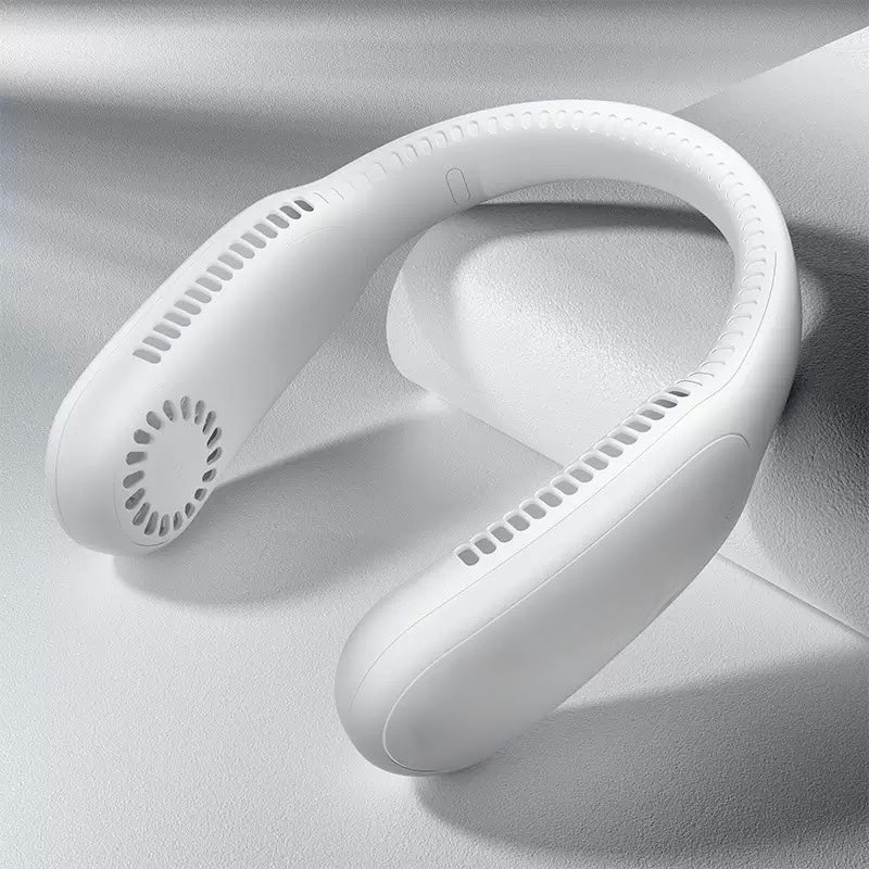 Mini Neck Fan Portable Bladeless Hanging Neck 1200mAh Rechargeable Air Cooler 3 Speed Mini Summer Sports Fans