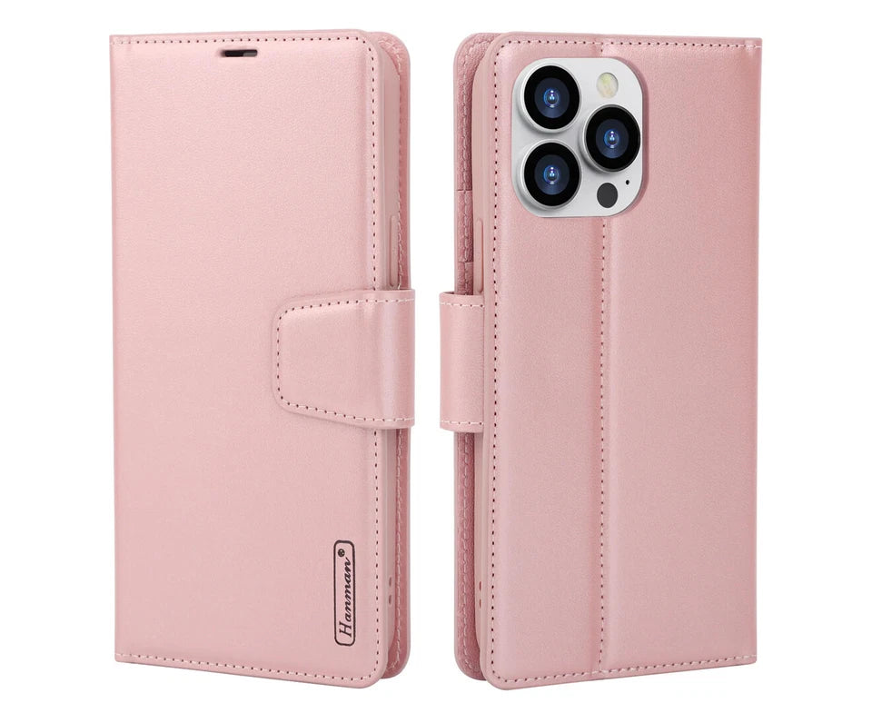 Hanman Mill Series Leather Wallet Flip Case-SAMSUNG S24ULTRA