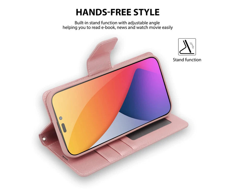 Hanman Mill Series Leather Wallet Flip Case-Samsung A05s