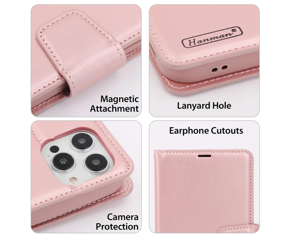 Hanman Mill Series Leather Wallet Flip Case-Samsung A05s