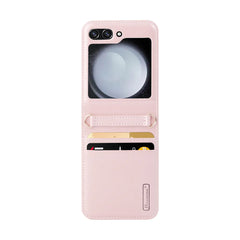 Hanman Mill Series Leather Wallet Flip Case-SAMSUNG Z FLIP5