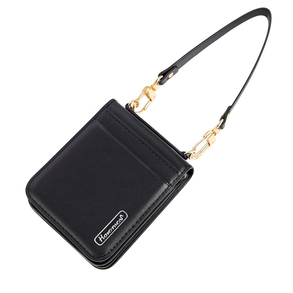 Hanman Mill Series Leather Wallet Flip Case-SAMSUNG Z FLIP6