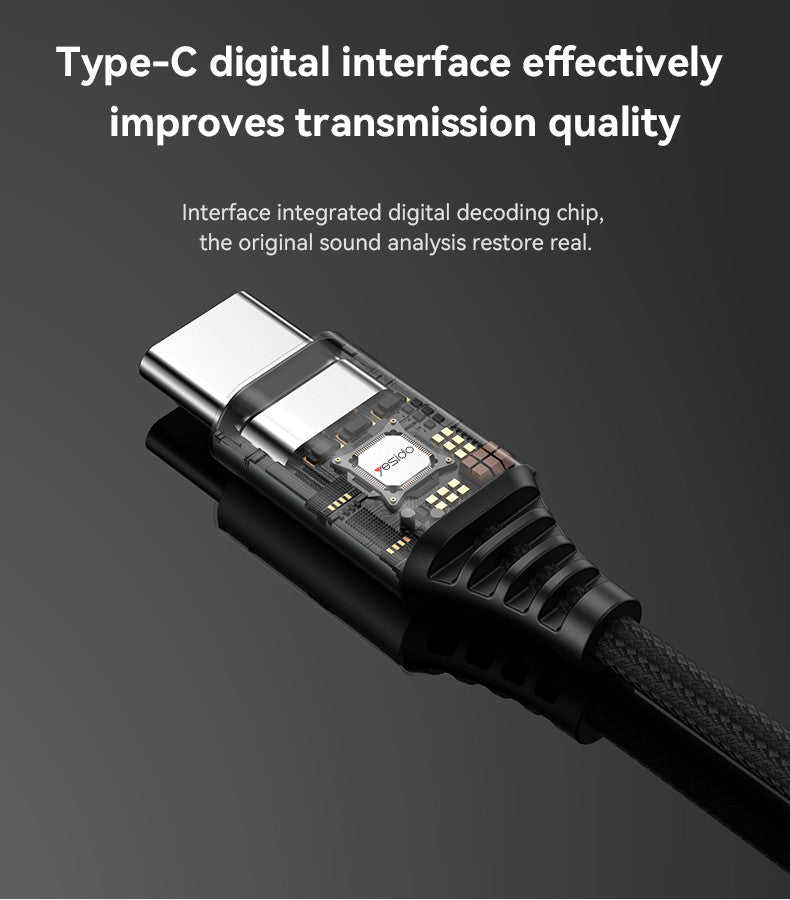 YESIDO YH41 Type-C Aluminum Alloy In-ear Wired Earphone