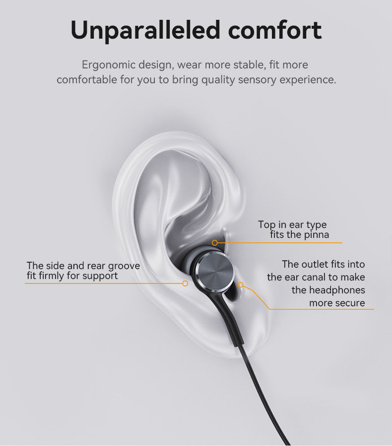 YESIDO YH41 Type-C Aluminum Alloy In-ear Wired Earphone
