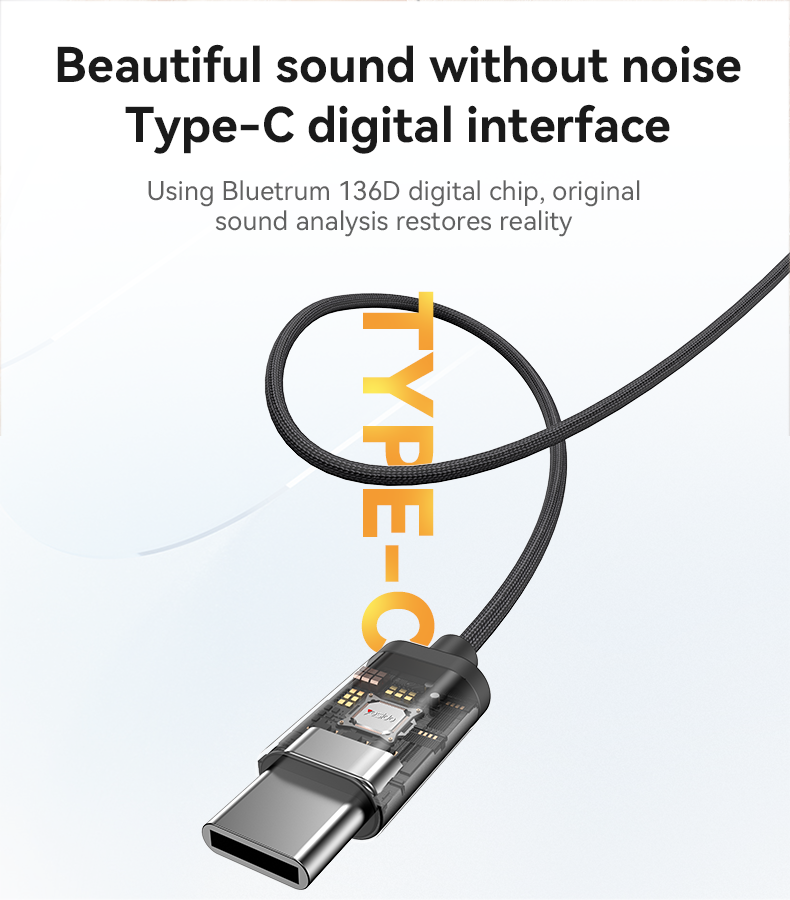 YESIDO YH44 Type-C Aluminum Alloy In-ear Wired Earphone