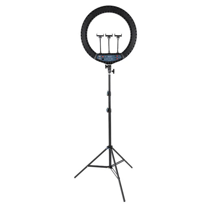 HQ 21-inch 53cm LED Soft Ring Light with 3 Phone Holders
