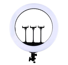 HQ 21-inch 53cm LED Soft Ring Light with 3 Phone Holders