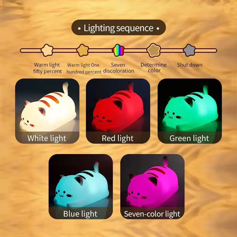LED TOUCHLIGHT SOFT SILICONE LAMP-CAT