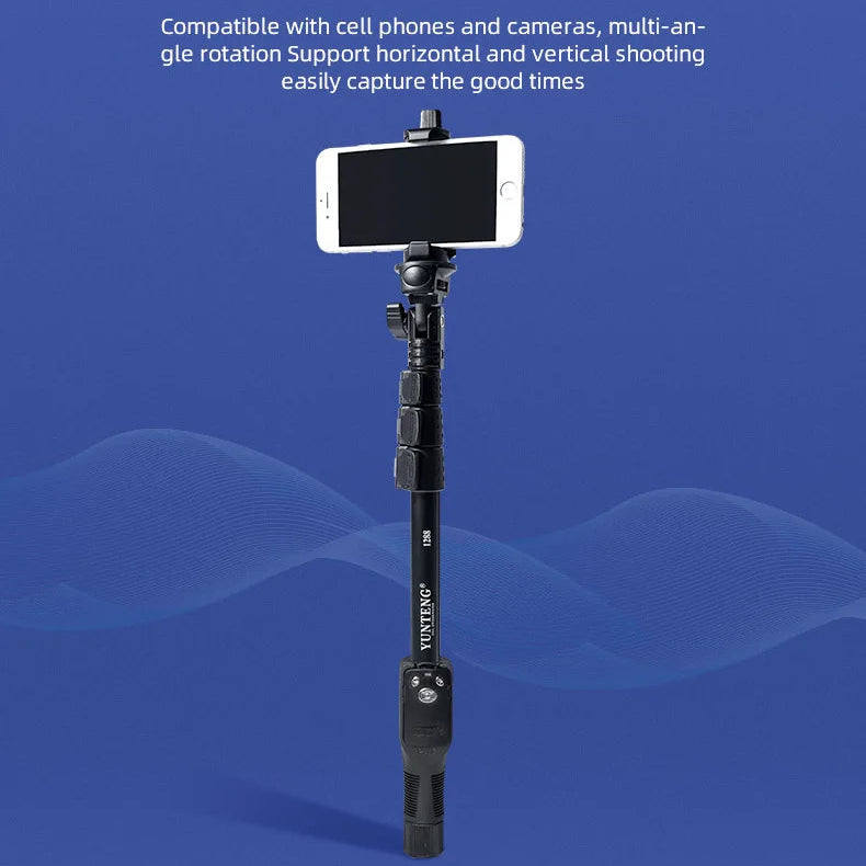 YUNTENG Selfie Stick Stand with Adjustable Length YT-1288