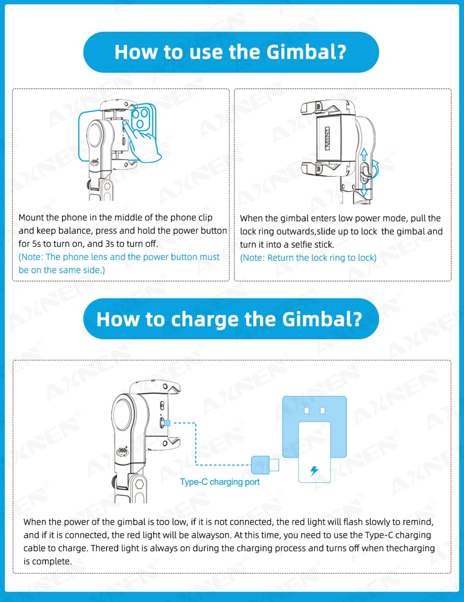 GIMBAL TRIPOD Q18-SELFIE STICK