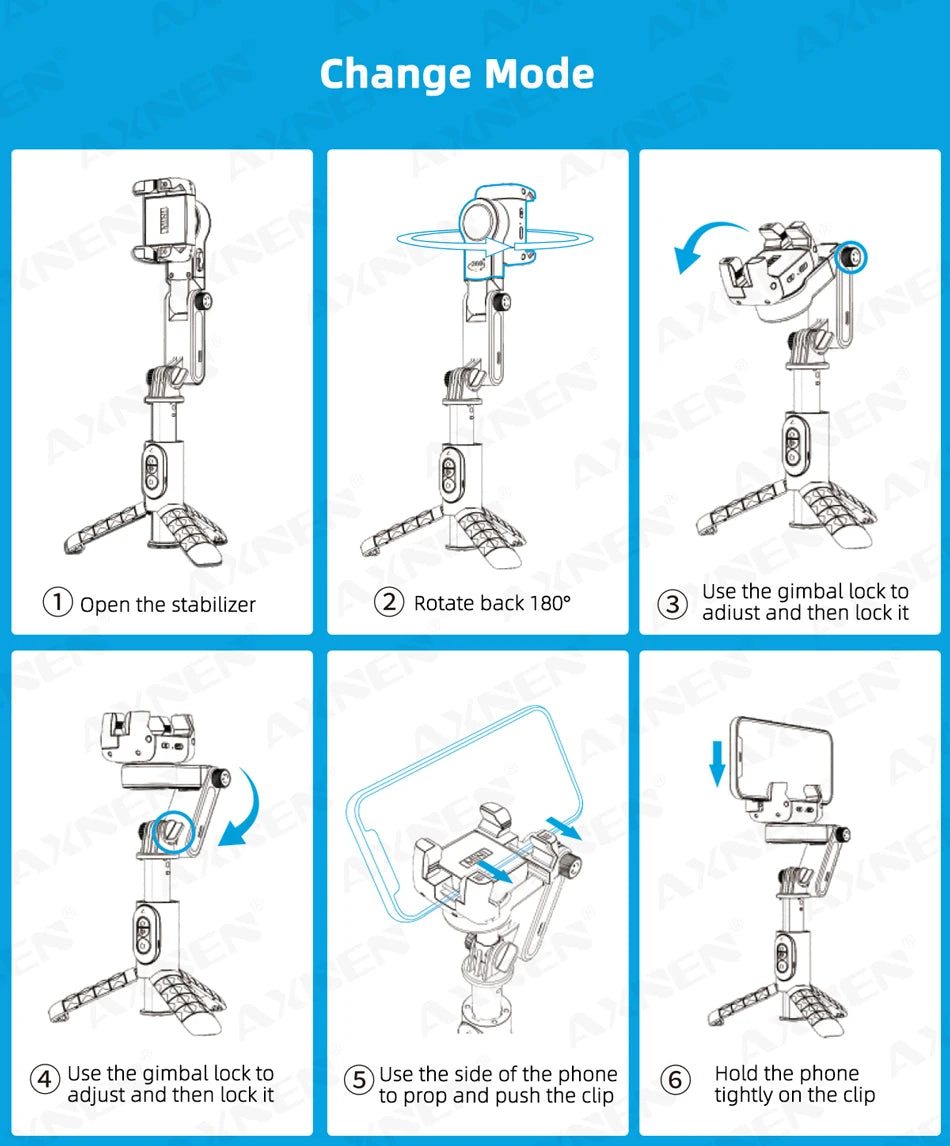 GIMBAL TRIPOD Q18-SELFIE STICK